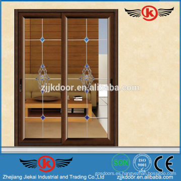 JK-AW9103 puerta corredera de cristal interior / puertas plegables económicas precio